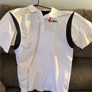 Sportelle White and Black Polo Shirt